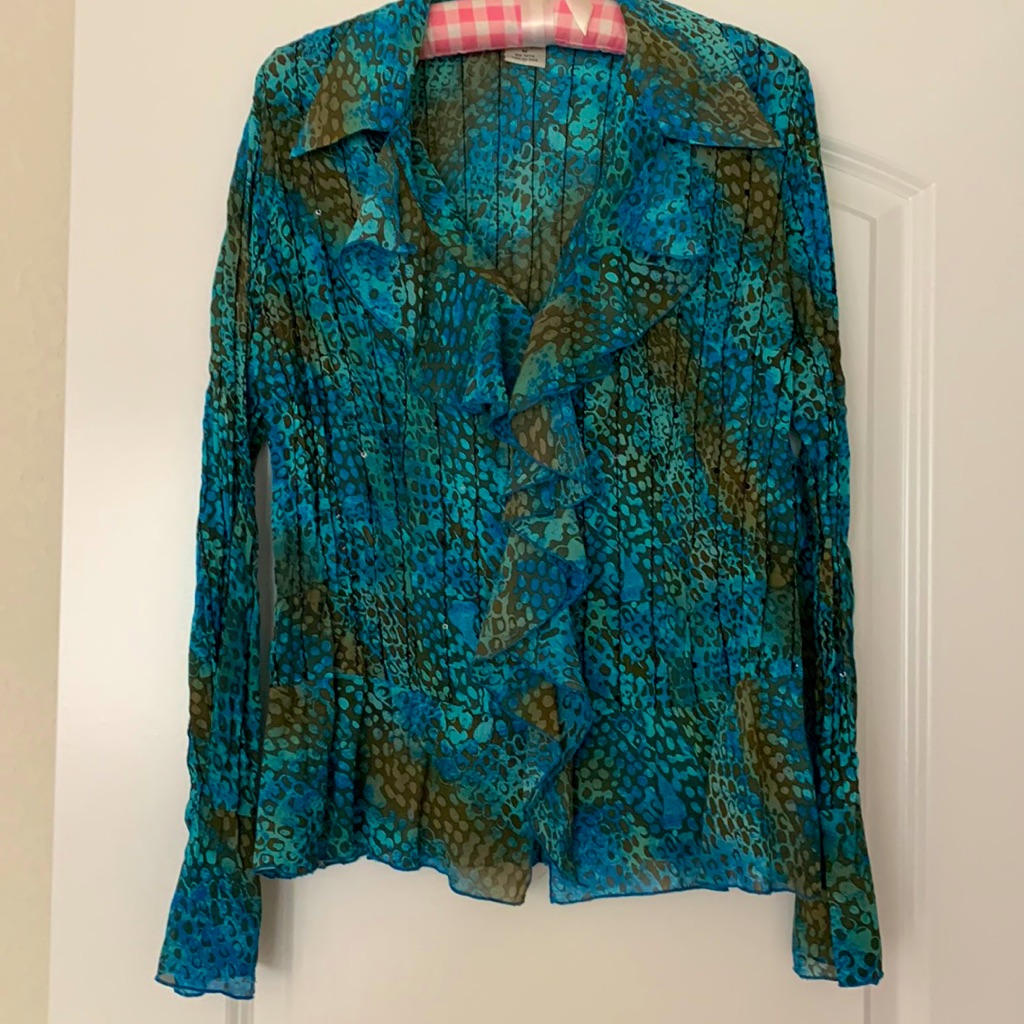 Notations Ruffled Blouse